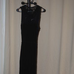Black maxi dress
